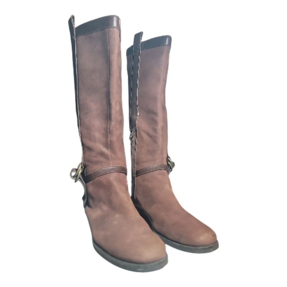 Cole Haan boots equestrian style womens 10B leather brown coastal cowgirl rodeo